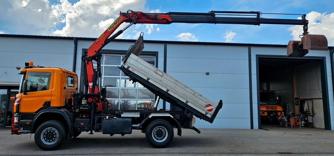 Scania P114 CB 380 4x4 Palfinger PK12502 Kran Funk - Tipper, Crane truck: picture 5 Scania P114 CB 380 4x4 Palfinger PK12502 Kran Funk - Tipper, Crane truck: picture 5