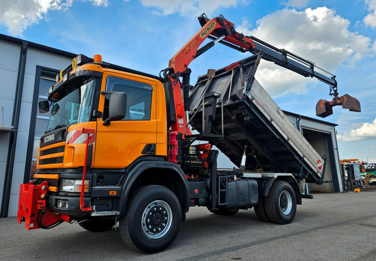 Scania P114 CB 380 4x4 Palfinger PK12502 Kran Funk - Tipper, Crane truck: picture 4 Scania P114 CB 380 4x4 Palfinger PK12502 Kran Funk - Tipper, Crane truck: picture 4