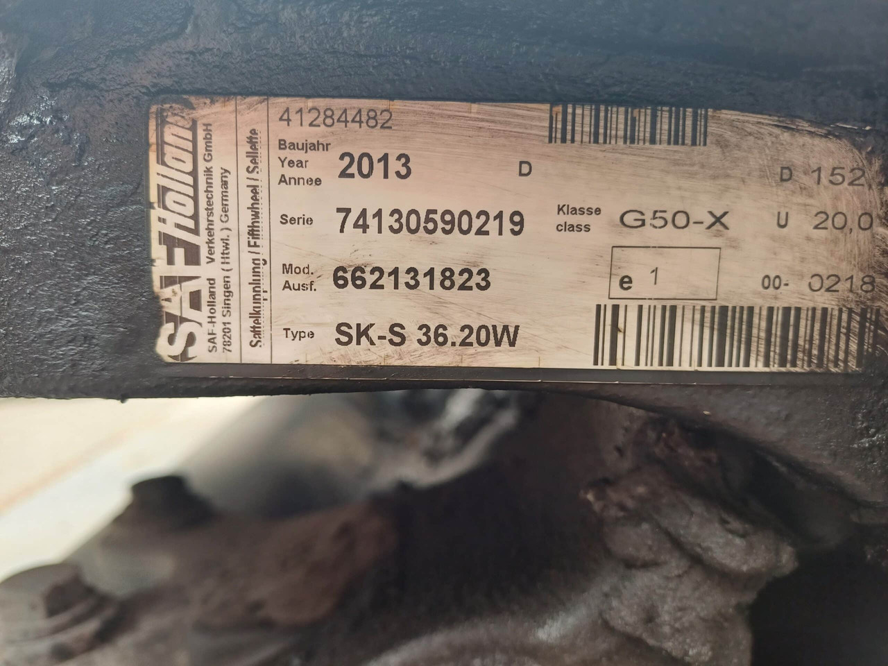 Ralla SAF - Fifth wheel coupling for Truck: picture 3 Ralla SAF - Fifth wheel coupling for Truck: picture 3