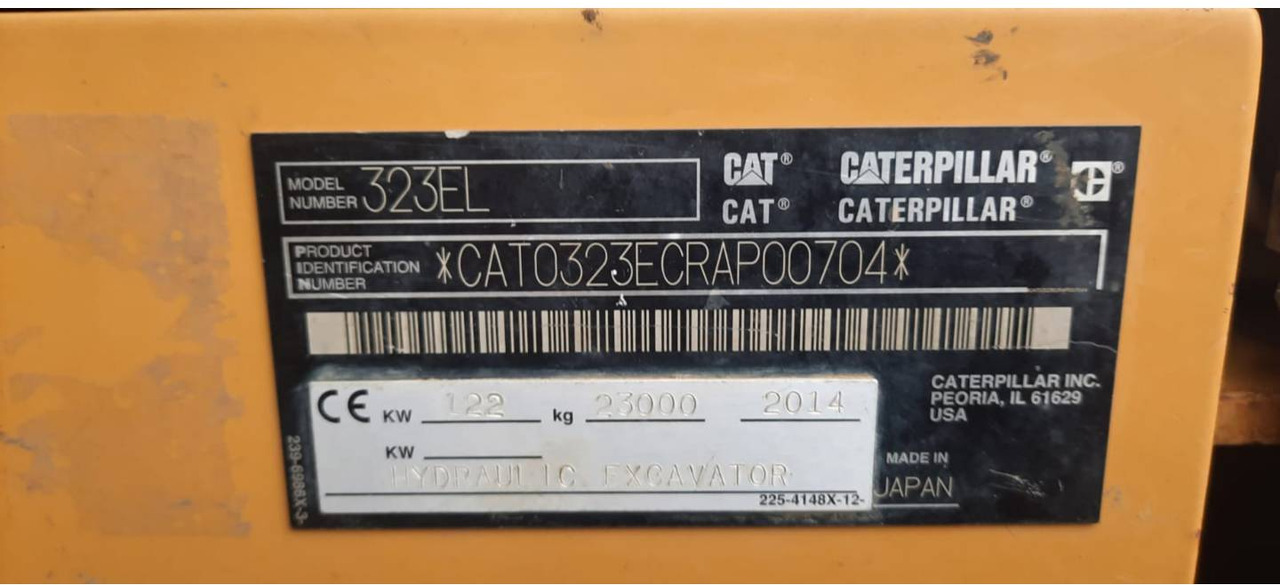 Crawler excavator CAT 323EL: picture 6