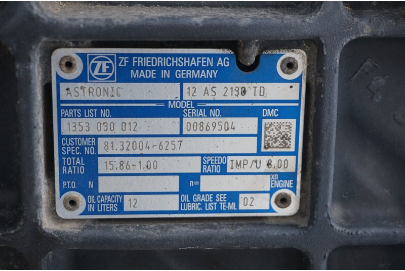 ZF 12AS2130DD TGS - Gearbox for Truck: picture 5 ZF 12AS2130DD TGS - Gearbox for Truck: picture 5