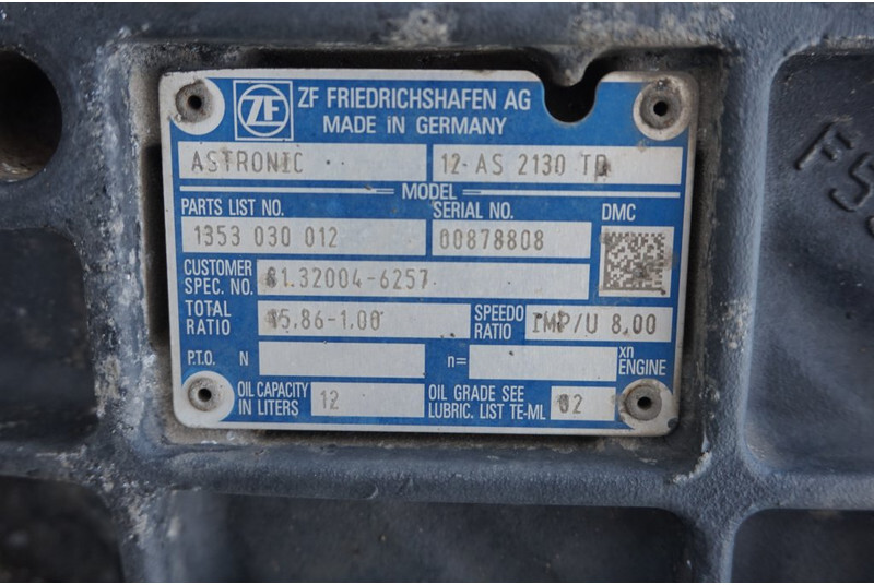 ZF 12AS2130DD TGX - Gearbox for Truck: picture 5 ZF 12AS2130DD TGX - Gearbox for Truck: picture 5