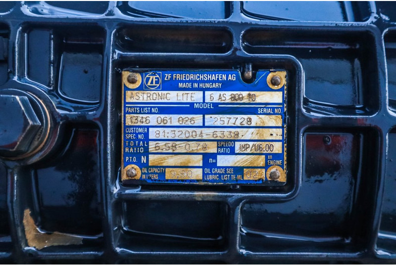 ZF 6AS800TO TGL EURO6 81.32004-6338 - Gearbox for Truck: picture 5 ZF 6AS800TO TGL EURO6 81.32004-6338 - Gearbox for Truck: picture 5