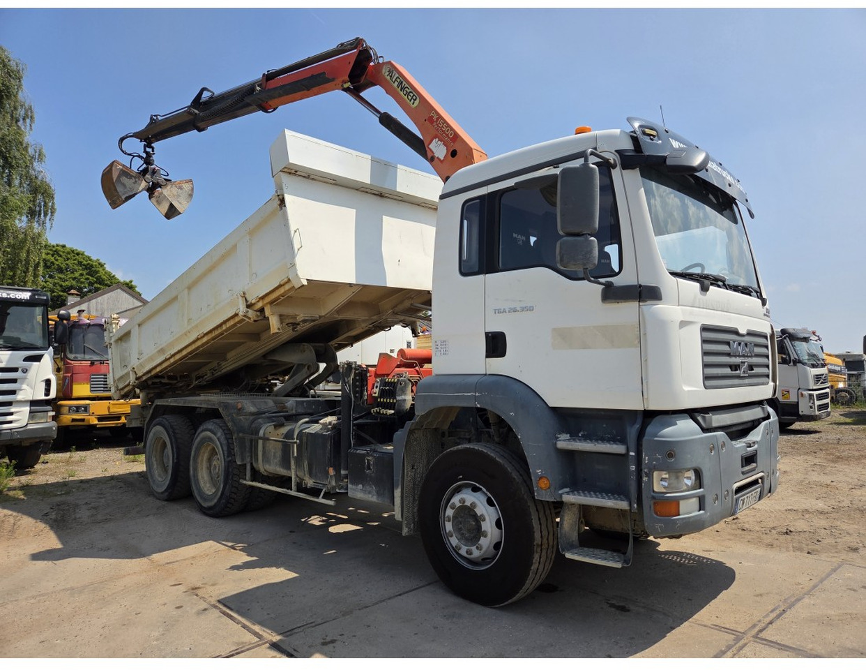 MAN TGA 26.350 6X4 BORDMATIC TIPPER CRANE PALFINGER PK15500 - Tipper, Crane truck: picture 4 MAN TGA 26.350 6X4 BORDMATIC TIPPER CRANE PALFINGER PK15500 - Tipper, Crane truck: picture 4