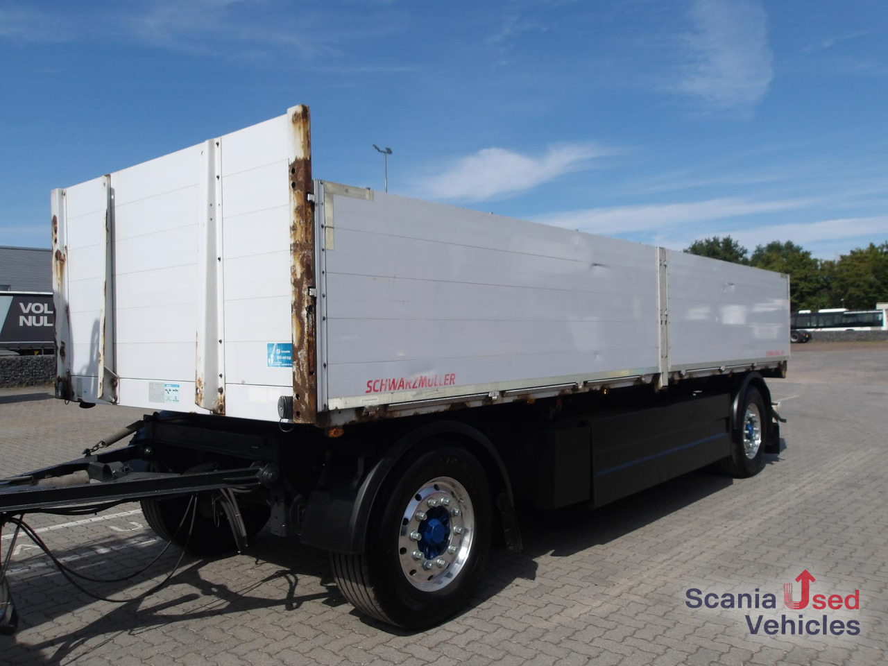 SCHWARZMUELLER AZ18 T-Serie - BPW Achsen - ALCOA - Palettenkasten - Dropside/ Flatbed trailer: picture 1 SCHWARZMUELLER AZ18 T-Serie - BPW Achsen - ALCOA - Palettenkasten - Dropside/ Flatbed trailer: picture 1