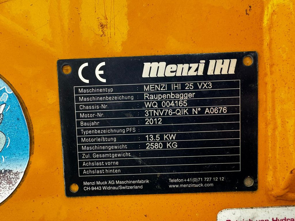 Leasing of IHI 25VX3, 2.5ton, SWISS Machine IHI 25VX3, 2.5ton, SWISS Machine: picture 9 Leasing of IHI 25VX3, 2.5ton, SWISS Machine IHI 25VX3, 2.5ton, SWISS Machine: picture 9