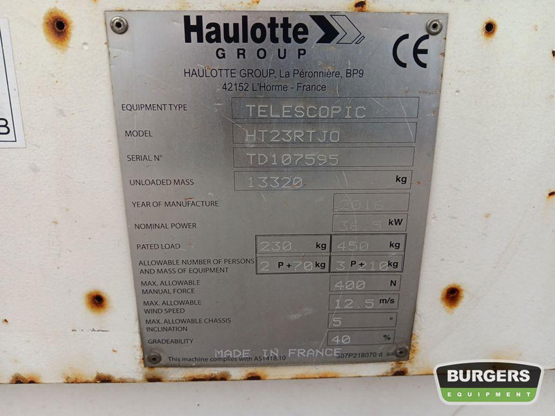 New Telescopic boom Haulotte HT23RTJO: picture 16