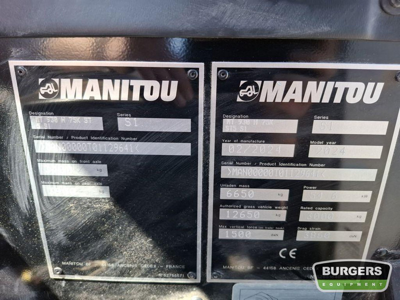 Telescopic handler Manitou MT 930 H 75K ST5 S1: picture 6 Telescopic handler Manitou MT 930 H 75K ST5 S1: picture 6