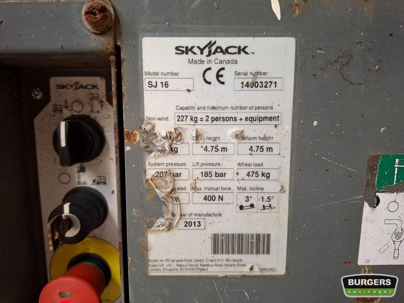 Vertical mast lift Skyjack SJ16: picture 6