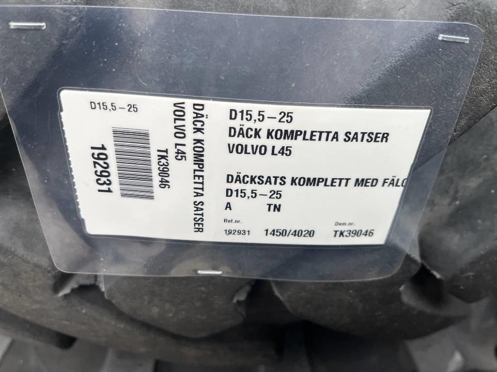 Alliance 15,5-25 till Volvo L45 , L40 - Tire for Construction machinery: picture 2 Alliance 15,5-25 till Volvo L45 , L40 - Tire for Construction machinery: picture 2