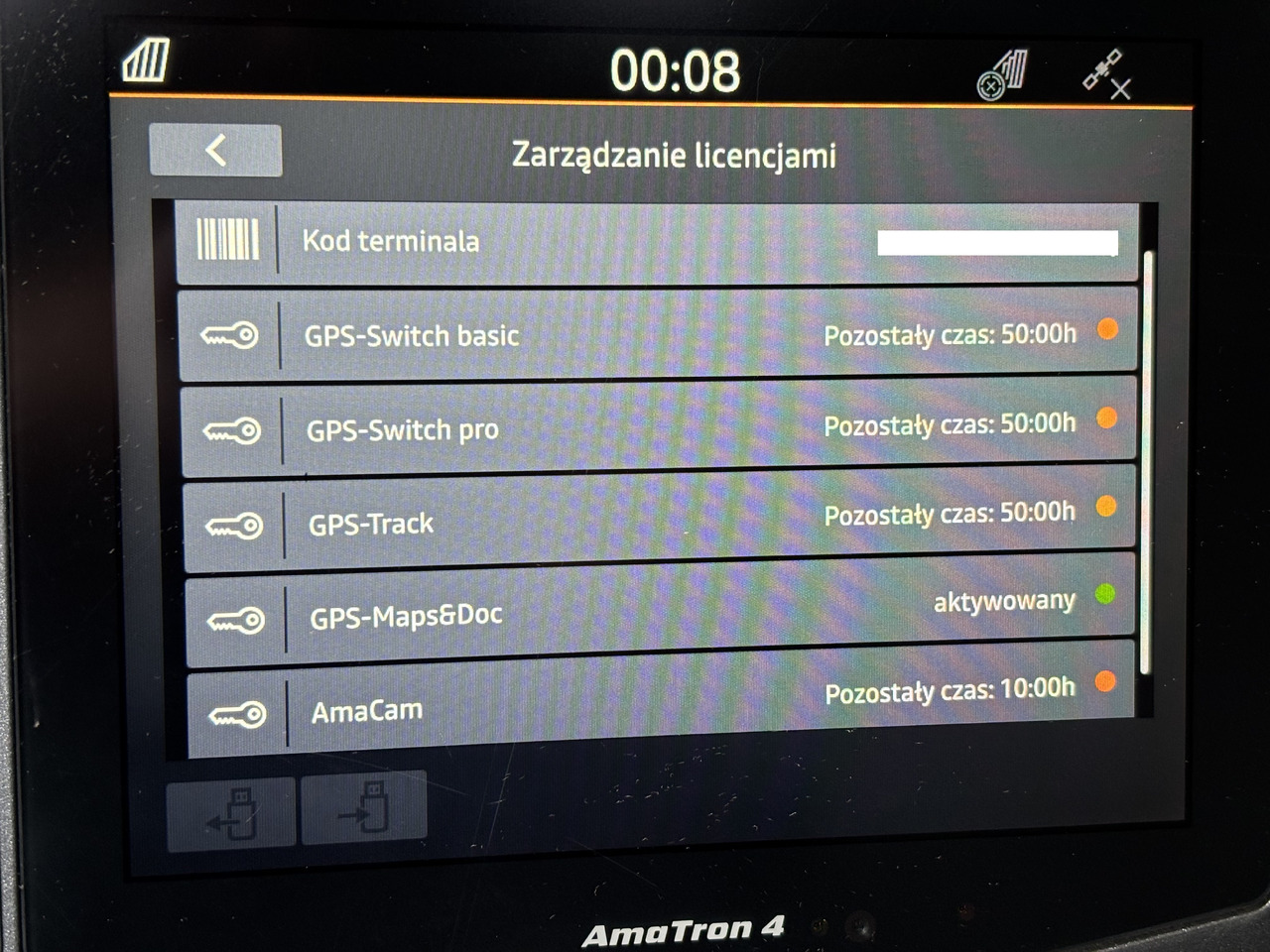 Amazone AmaTron 4 Ama Tron Terminal Sterujący Isobus Licencja - ECU for Agricultural machinery: picture 1 Amazone AmaTron 4 Ama Tron Terminal Sterujący Isobus Licencja - ECU for Agricultural machinery: picture 1