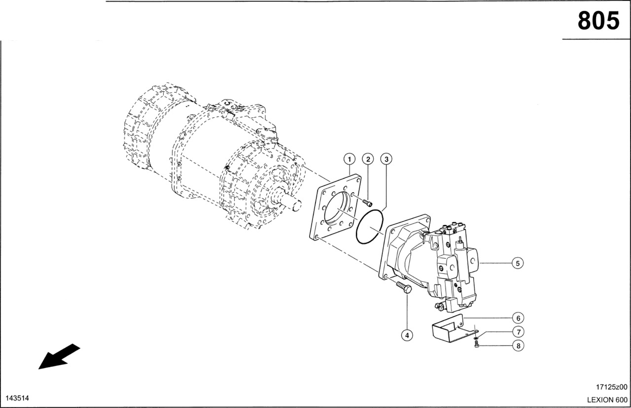 Claas Lexion 600 SILNIK HYDRAULICZNY 0007454880 (Hydrostatyczny napęd jezdny) - Hydraulic motor for Agricultural machinery: picture 1 Claas Lexion 600 SILNIK HYDRAULICZNY 0007454880 (Hydrostatyczny napęd jezdny) - Hydraulic motor for Agricultural machinery: picture 1