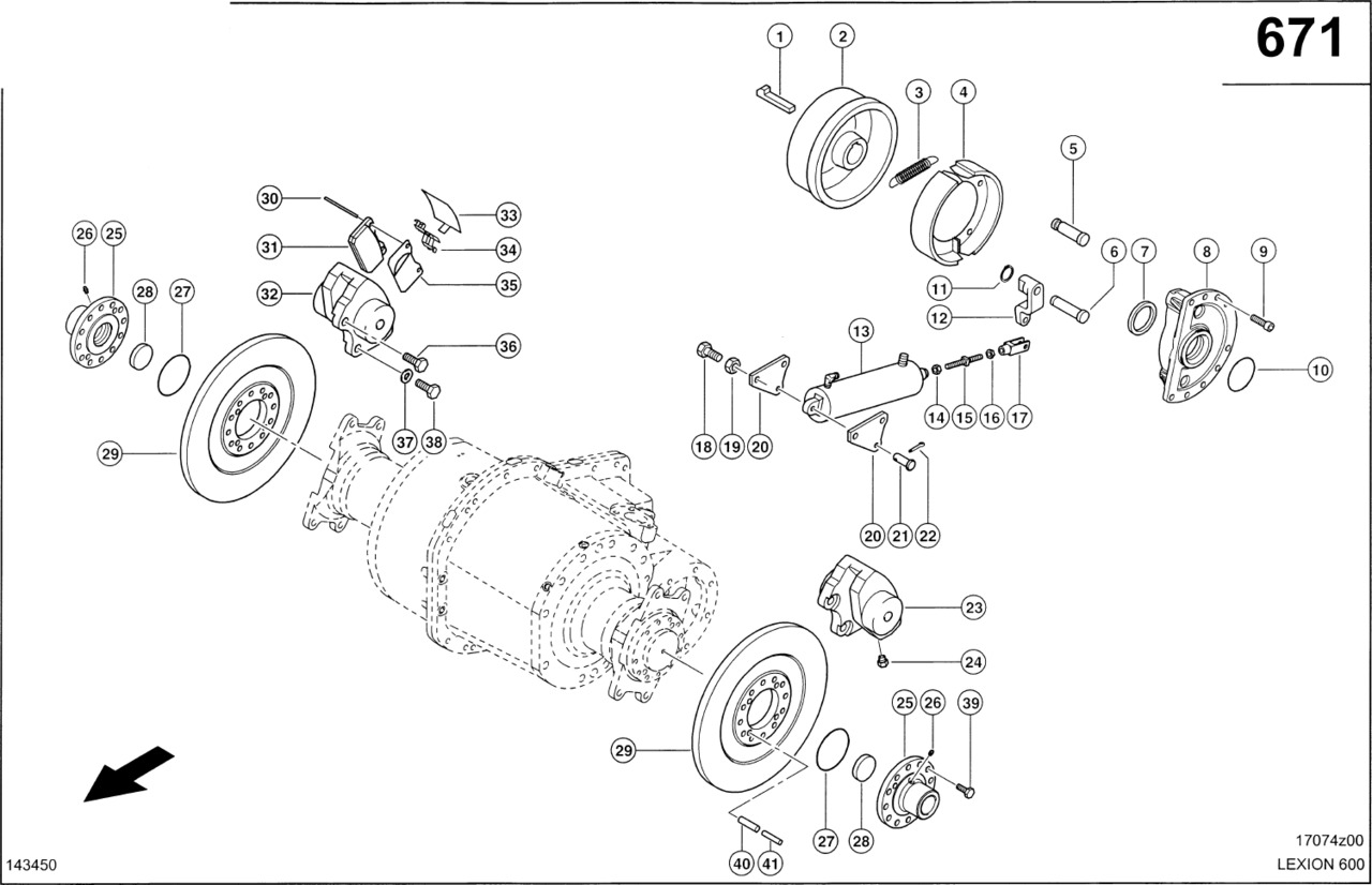 Claas Lexion 600 TARCZA HAMULCOWA 0007704360 (Napęd jezdny; hamulce) - Brake disc for Agricultural machinery: picture 1 Claas Lexion 600 TARCZA HAMULCOWA 0007704360 (Napęd jezdny; hamulce) - Brake disc for Agricultural machinery: picture 1