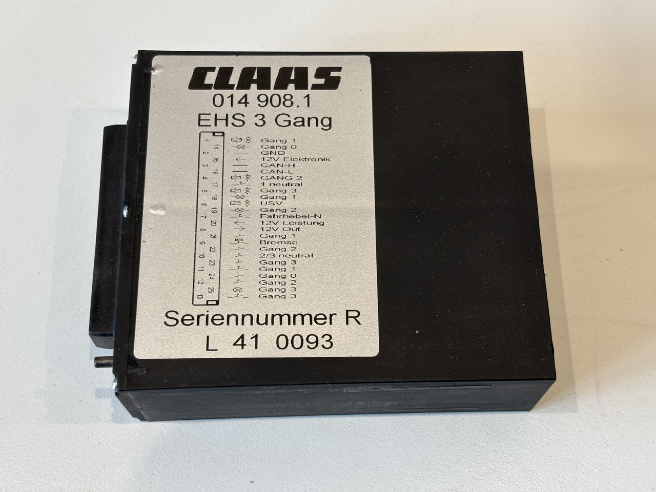 Claas Lexion Moduł Sterownik EHS 3 Gang 014 908.1 0149081 014908.1 - ECU for Agricultural machinery: picture 1 Claas Lexion Moduł Sterownik EHS 3 Gang 014 908.1 0149081 014908.1 - ECU for Agricultural machinery: picture 1