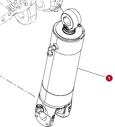 Fendt 930 933 936 942 GEN 7 Siłownik Hydrauliczny Tylnego TUZ CZĘŚCI H218PB400102A - Hydraulic cylinder for Agricultural machinery: picture 1 Fendt 930 933 936 942 GEN 7 Siłownik Hydrauliczny Tylnego TUZ CZĘŚCI H218PB400102A - Hydraulic cylinder for Agricultural machinery: picture 1