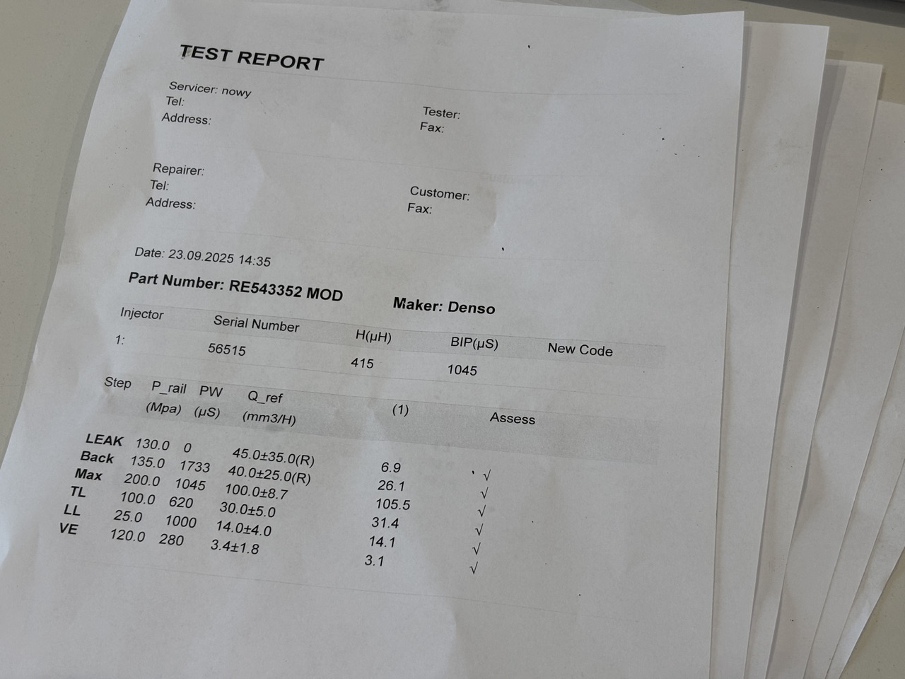 John Deere 9.0L HPCR RE543352 Wtryskiwacz Wtryskiwacze 095000-0610 RE543605 0610 PO REGENERACJI - Injector for Agricultural machinery: picture 5 John Deere 9.0L HPCR RE543352 Wtryskiwacz Wtryskiwacze 095000-0610 RE543605 0610 PO REGENERACJI - Injector for Agricultural machinery: picture 5