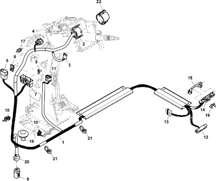 John Deere 9470RX - Wiązka przewodów RE574961 (Hamulec) - Cables/ Wire harness for Farm tractor: picture 1 John Deere 9470RX - Wiązka przewodów RE574961 (Hamulec) - Cables/ Wire harness for Farm tractor: picture 1
