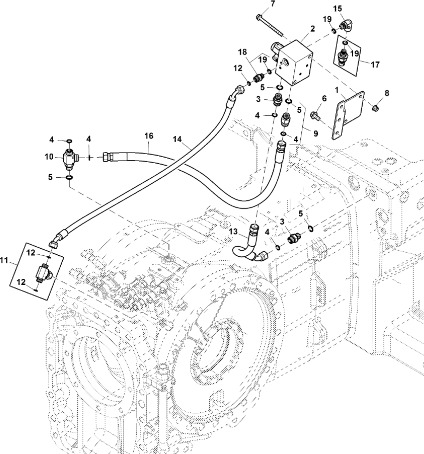John Deere 9470RX - Zawór RE283820 (Hamulec) - Brake valve for Agricultural machinery: picture 1 John Deere 9470RX - Zawór RE283820 (Hamulec) - Brake valve for Agricultural machinery: picture 1
