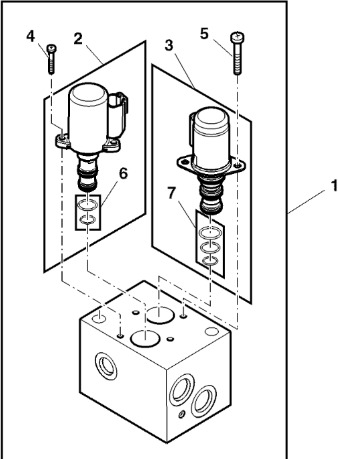 John Deere 9470RX - Zawór elektromagn.hydraul. RE329564 (Hamulec) - Brake valve for Farm tractor: picture 1 John Deere 9470RX - Zawór elektromagn.hydraul. RE329564 (Hamulec) - Brake valve for Farm tractor: picture 1