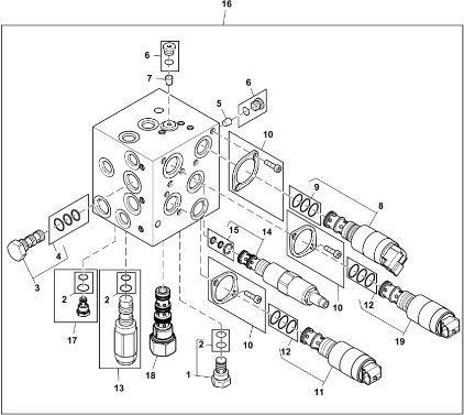 John Deere 9470RX - Zawór zwrotny AXE15631 (Hamulec) - Brake valve for Agricultural machinery: picture 1 John Deere 9470RX - Zawór zwrotny AXE15631 (Hamulec) - Brake valve for Agricultural machinery: picture 1