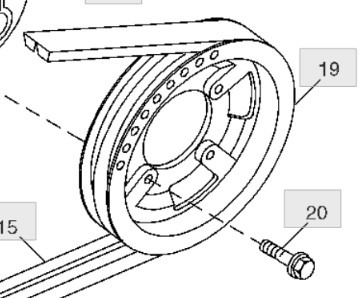 John Deere 9780CTS 9780HM 9780 CTS Koło Prowadzące H166138 - Slewing ring for Agricultural machinery: picture 1 John Deere 9780CTS 9780HM 9780 CTS Koło Prowadzące H166138 - Slewing ring for Agricultural machinery: picture 1