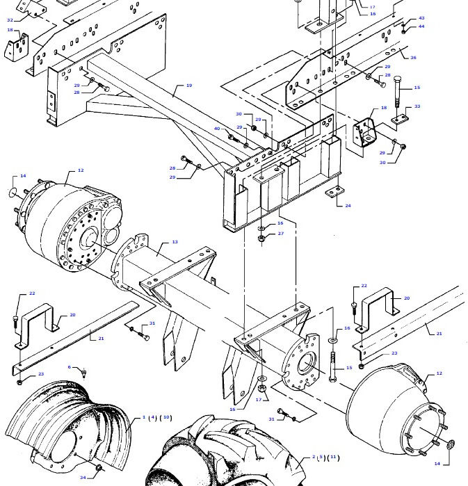 Massey Fergusson MF 30 - oś przednia zwolnica D46147300 - Final drive for Agricultural machinery: picture 2 Massey Fergusson MF 30 - oś przednia zwolnica D46147300 - Final drive for Agricultural machinery: picture 2