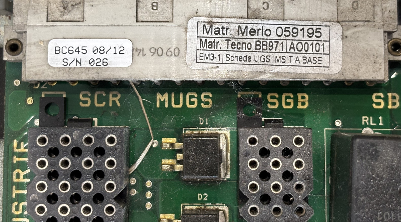 Merlo 059195 Kontroler Płyta Elektroniczna ECU MUGS UGS SGB Sterownik Bezpiecznik - ECU for Agricultural machinery: picture 2 Merlo 059195 Kontroler Płyta Elektroniczna ECU MUGS UGS SGB Sterownik Bezpiecznik - ECU for Agricultural machinery: picture 2