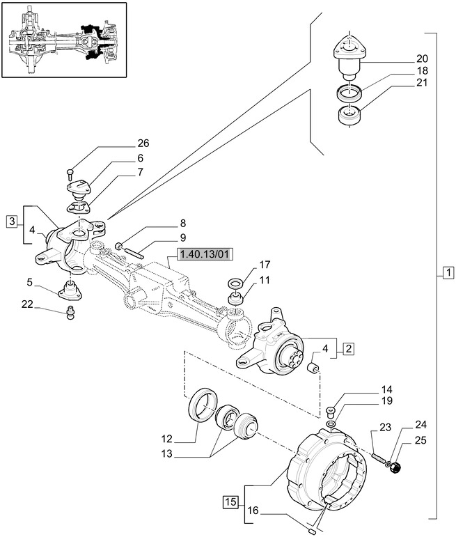 New Holland T6010 Piasta 87529978 - Wheel hub for Farm tractor: picture 1 New Holland T6010 Piasta 87529978 - Wheel hub for Farm tractor: picture 1