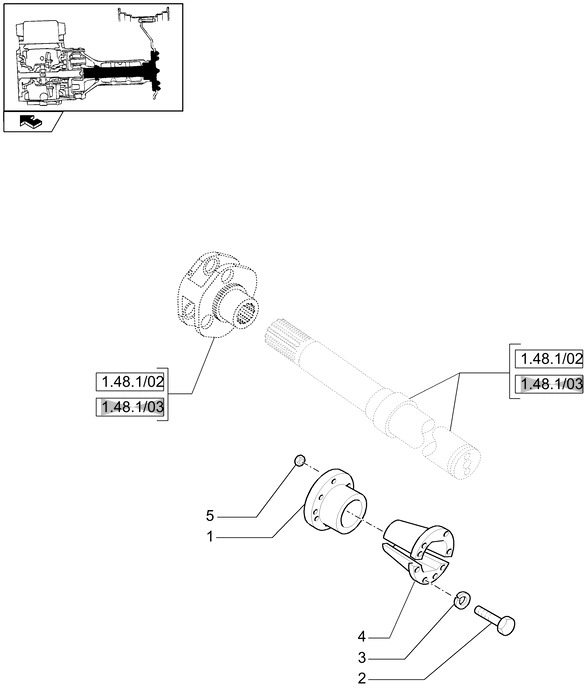 New Holland T6010 T6070 Piasta 47728569 - Wheel hub for Farm tractor: picture 1 New Holland T6010 T6070 Piasta 47728569 - Wheel hub for Farm tractor: picture 1