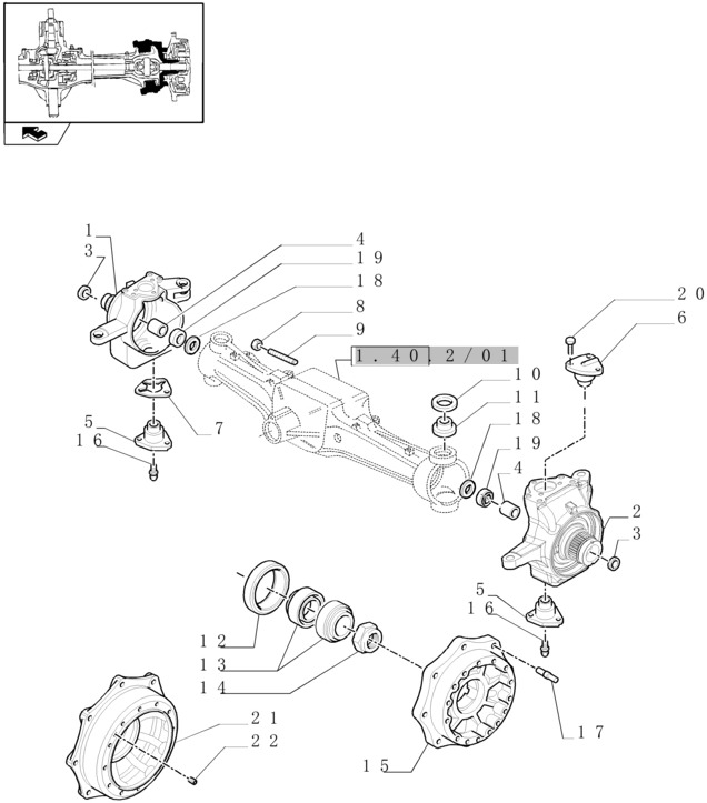 New Holland T6010 T6070 Piasta 87656921 - Wheel hub for Farm tractor: picture 1 New Holland T6010 T6070 Piasta 87656921 - Wheel hub for Farm tractor: picture 1