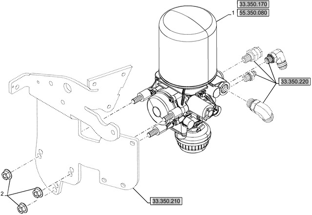 New Holland T6070 Sterow powietrzem 84394092 - Brake parts for Farm tractor: picture 1 New Holland T6070 Sterow powietrzem 84394092 - Brake parts for Farm tractor: picture 1