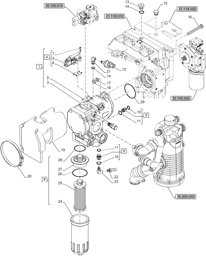 New Holland T6090 T6070 Regen pompa hydraul 56 cc 84353098R - Hydraulic pump for Agricultural machinery: picture 1 New Holland T6090 T6070 Regen pompa hydraul 56 cc 84353098R - Hydraulic pump for Agricultural machinery: picture 1