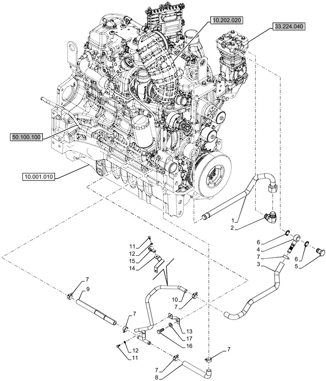 New Holland T6090 T6070 Rurka 47515780 - Engine and parts for Farm tractor: picture 1 New Holland T6090 T6070 Rurka 47515780 - Engine and parts for Farm tractor: picture 1
