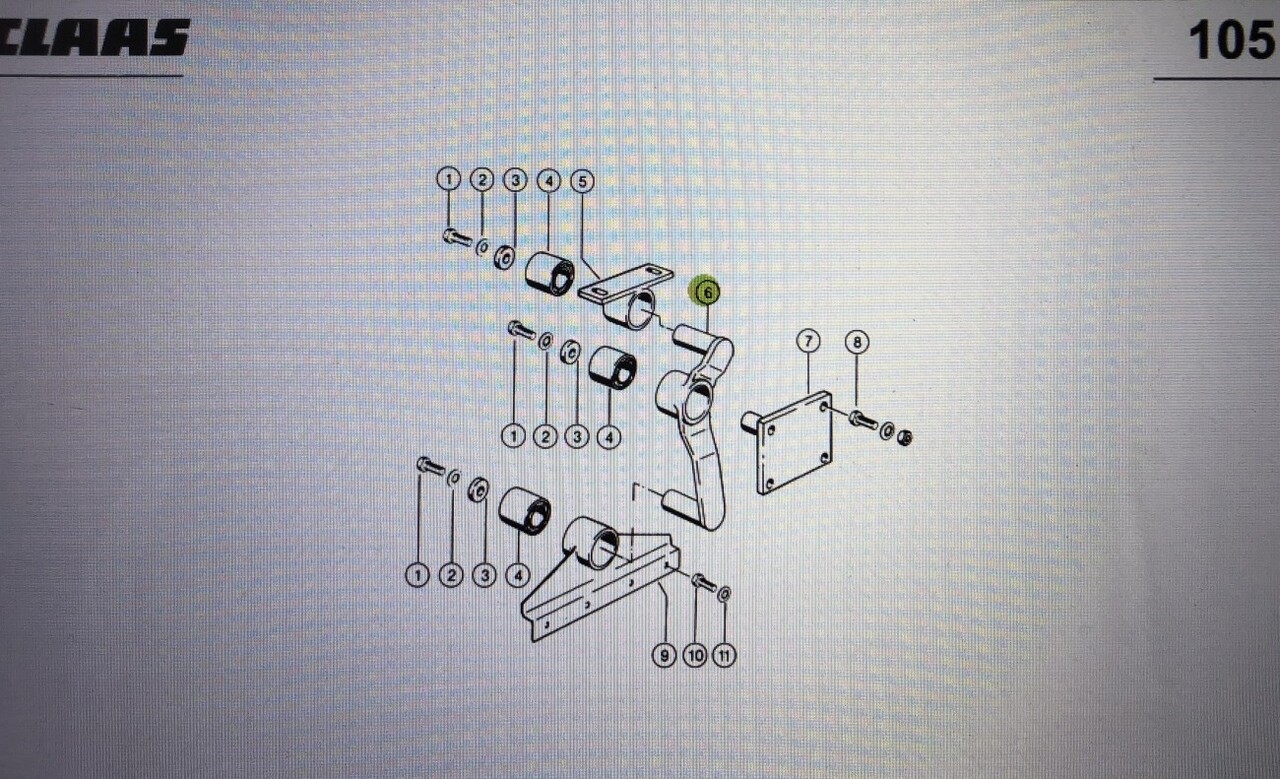 Wahacz do Claas Mega 370-340 Nr kat. części lewy 000 662 627 0 - Suspension for Agricultural machinery: picture 1 Wahacz do Claas Mega 370-340 Nr kat. części lewy 000 662 627 0 - Suspension for Agricultural machinery: picture 1