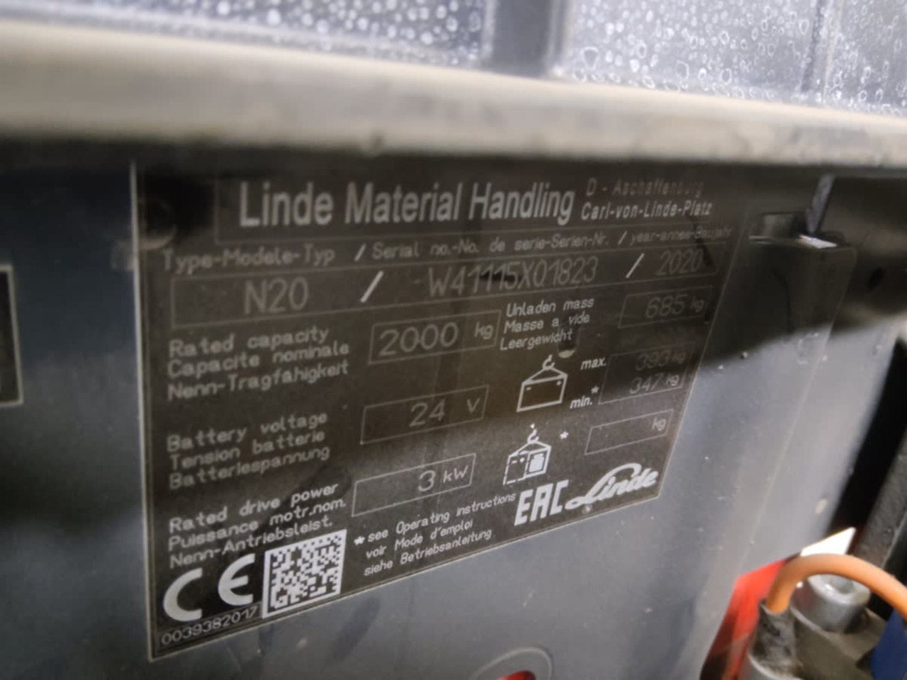 Linde N20/540mm/2400mm - Order picker: picture 5 Linde N20/540mm/2400mm - Order picker: picture 5