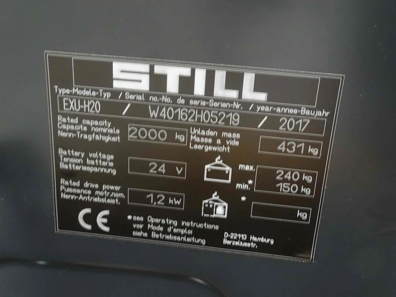 STILL EXU-H20/LiIon - Pallet truck: picture 2 STILL EXU-H20/LiIon - Pallet truck: picture 2