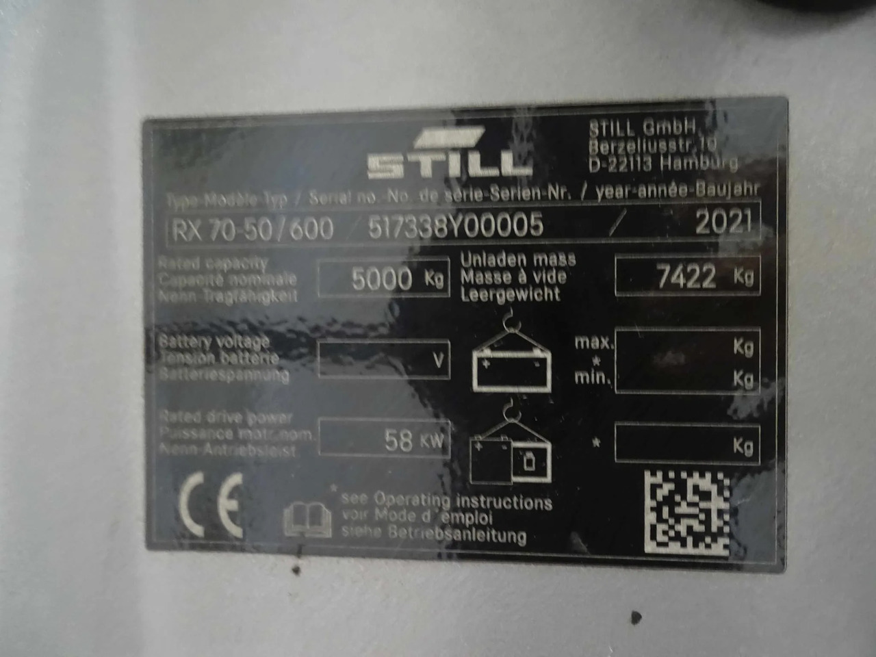 STILL RX70-50T/600 - Diesel forklift: picture 5 STILL RX70-50T/600 - Diesel forklift: picture 5