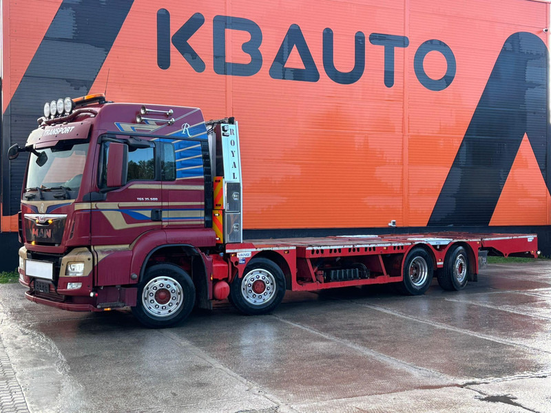 MAN TGS 35.480 8x4H-6 HYDRODRIVE / PLATFORM L=9160 mm / WINCH - Car transporter truck: picture 1 MAN TGS 35.480 8x4H-6 HYDRODRIVE / PLATFORM L=9160 mm / WINCH - Car transporter truck: picture 1