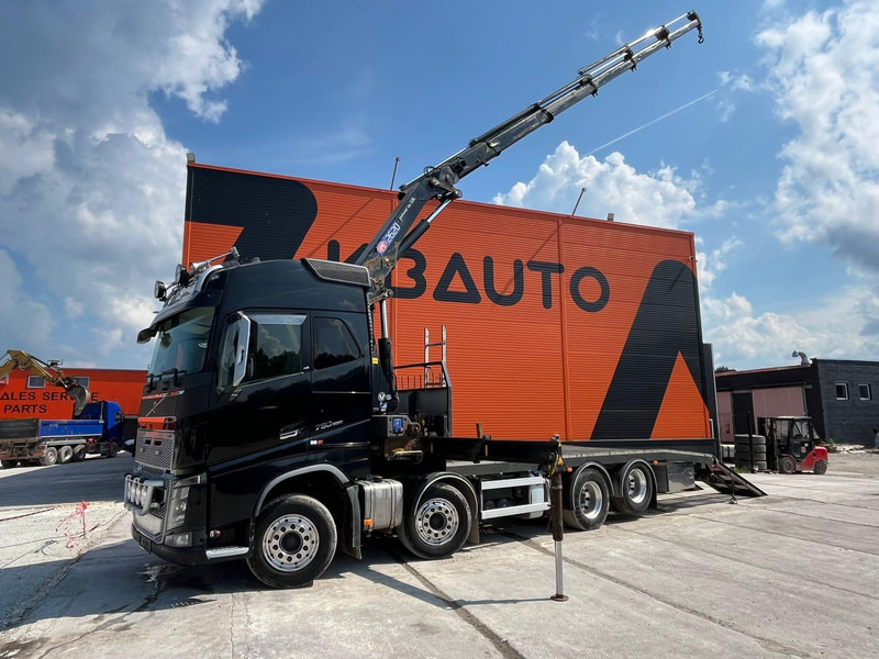 Volvo FH 16 750 8x4 HMF2620K-5 / WINCH / PLATFORM L=7100 mm - Car transporter truck: picture 1 Volvo FH 16 750 8x4 HMF2620K-5 / WINCH / PLATFORM L=7100 mm - Car transporter truck: picture 1