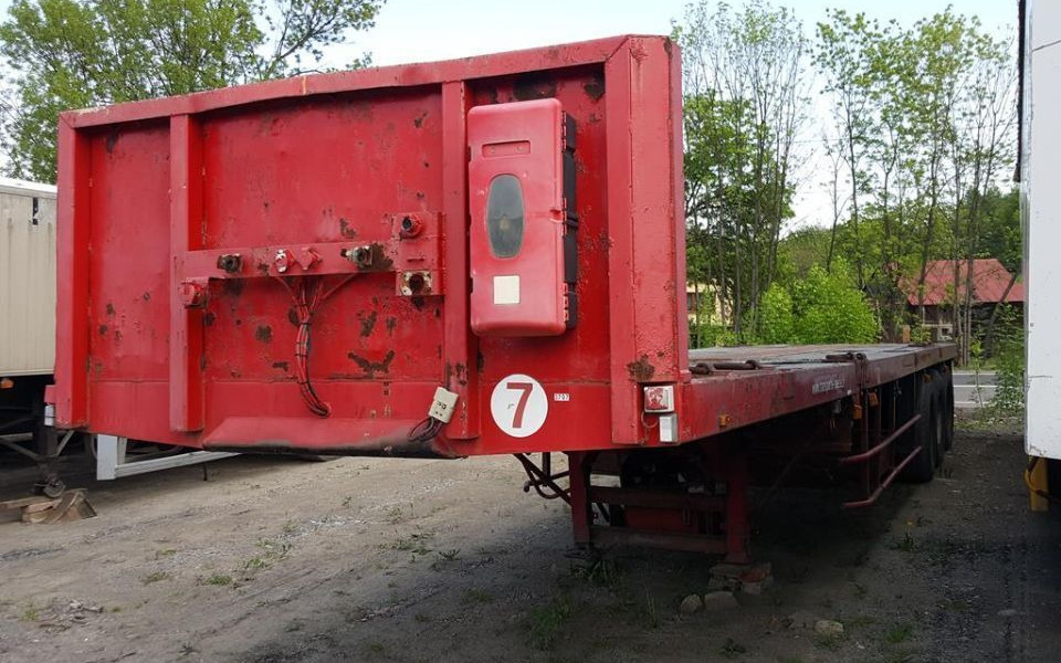 ACTM 28 M ROZSUWANA 3 OSIE SKRĘTNE ORYGINAŁ - Dropside/ Flatbed semi-trailer: picture 2 ACTM 28 M ROZSUWANA 3 OSIE SKRĘTNE ORYGINAŁ - Dropside/ Flatbed semi-trailer: picture 2