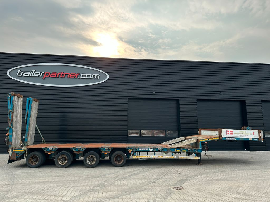 Goldhofer 4 achs tieflader / ausziehbar - Low loader semi-trailer: picture 1 Goldhofer 4 achs tieflader / ausziehbar - Low loader semi-trailer: picture 1
