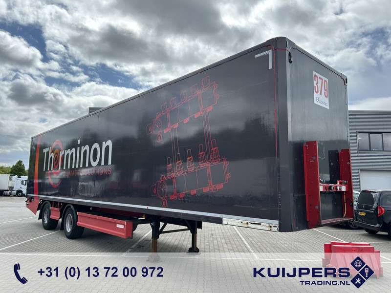 Groenewegen Jumbo DRO-14-18 / Box Trailer / 2x Stuuras / Laadklep / APK 06-26 - Closed box semi-trailer: picture 1 Groenewegen Jumbo DRO-14-18 / Box Trailer / 2x Stuuras / Laadklep / APK 06-26 - Closed box semi-trailer: picture 1
