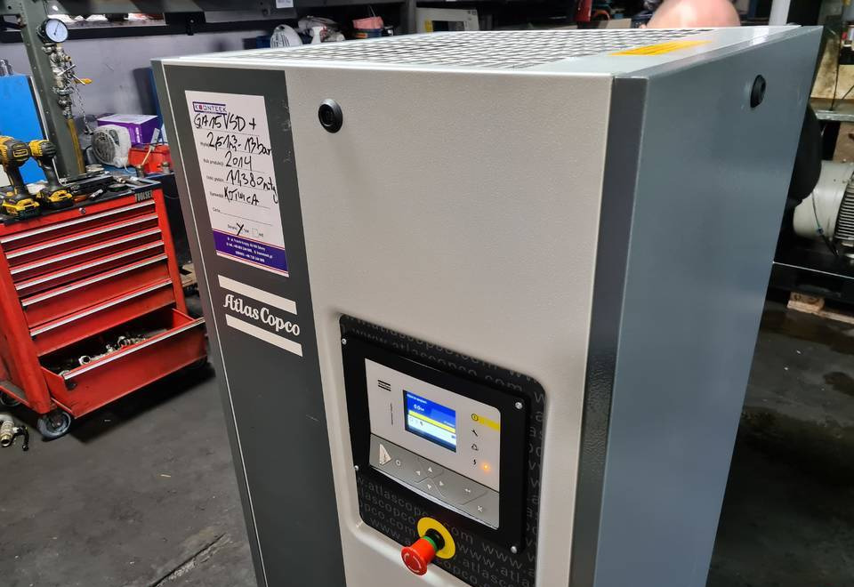 Kompresor śrubowy Atlas Copco GA 15 VSD ff + - Air compressor: picture 2 Kompresor śrubowy Atlas Copco GA 15 VSD ff + - Air compressor: picture 2
