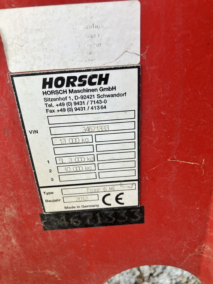 HORSCH Tiger 6 MT - Cultivator: picture 2 HORSCH Tiger 6 MT - Cultivator: picture 2