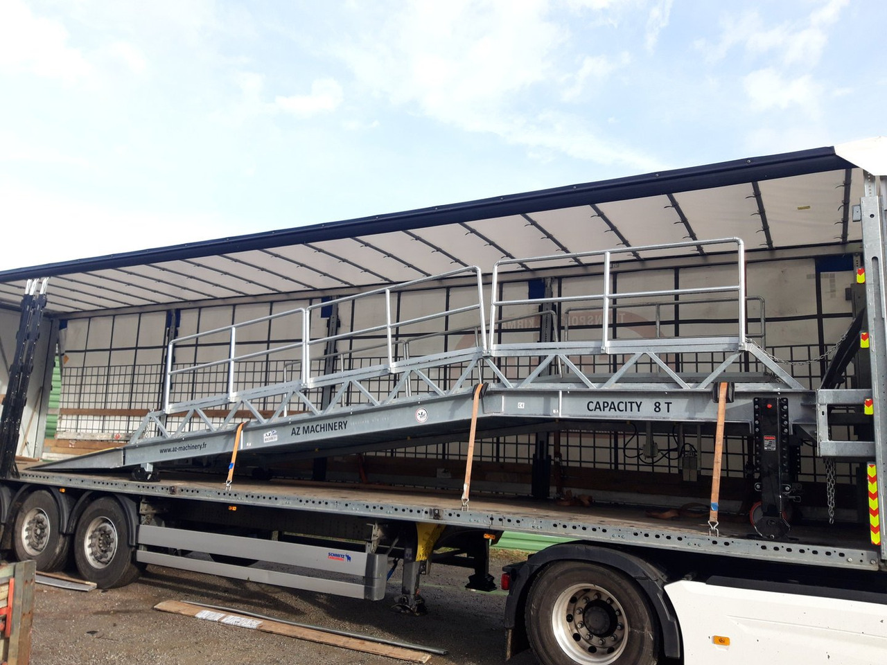New Loading ramp Loading Ramp with with hydraulic tilting bridge -  AZ RAMP - STAR- 8T FULL GALVA: picture 17