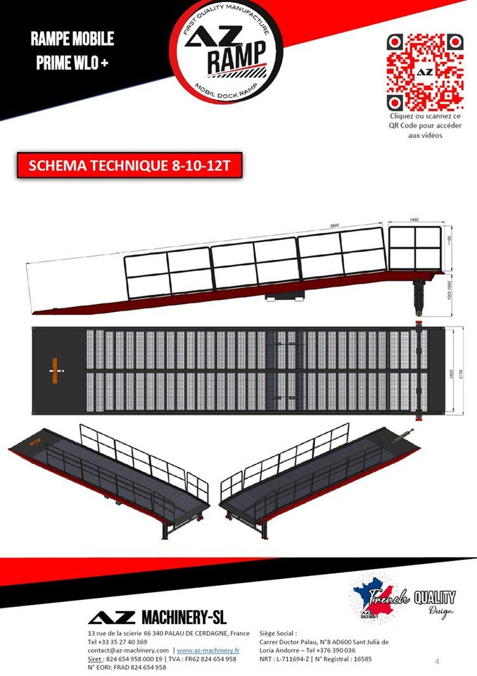 **RENTAL 12-24-36 Month** AZ RAMP-PRIME PRIME WLO + 8 . Industrial Mobil Loading Ramp - Loading ramp: picture 5 **RENTAL 12-24-36 Month** AZ RAMP-PRIME PRIME WLO + 8 . Industrial Mobil Loading Ramp - Loading ramp: picture 5