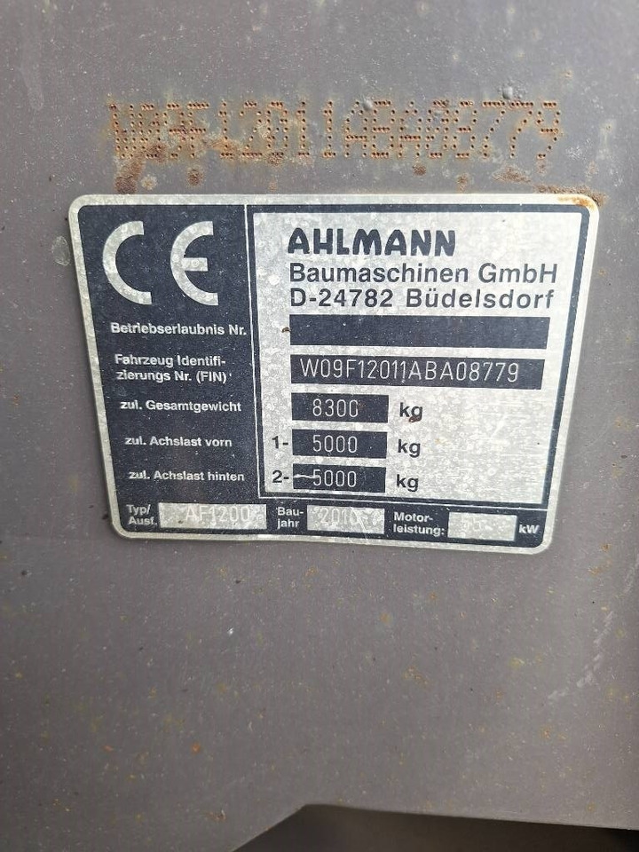 Wheel loader Ahlmann AF 1200: picture 25 Wheel loader Ahlmann AF 1200: picture 25