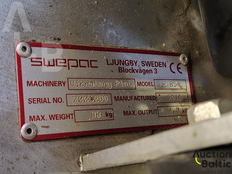 Swepac FR85 - Plate compactor: picture 5 Swepac FR85 - Plate compactor: picture 5