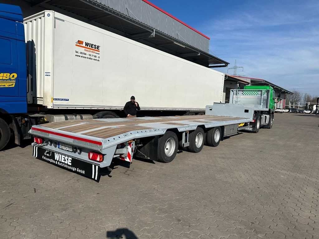 3-Achser Tieflader Zwangslenkung Betonteile - Low loader semi-trailer: picture 2 3-Achser Tieflader Zwangslenkung Betonteile - Low loader semi-trailer: picture 2