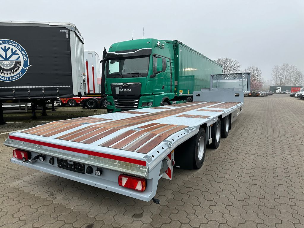 3-Achser Tieflader Zwangslenkung Betonteile - Low loader semi-trailer: picture 4 3-Achser Tieflader Zwangslenkung Betonteile - Low loader semi-trailer: picture 4